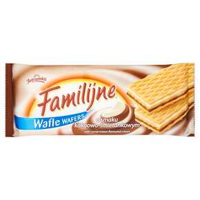 WAFLE JUTRZENKA FAMILIJNE KAKAO-ŚMIETANKOWE 180 g COLIAN