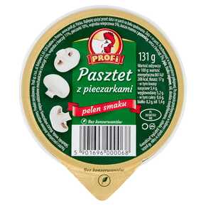 PASZTET PROFI DROBIOWY Z PIECZARKAMI 131 g
