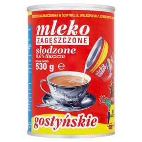 MLEKO GOSTYŃ ZAGĘSZCZONE SŁODZONE 530 g PUSZ
