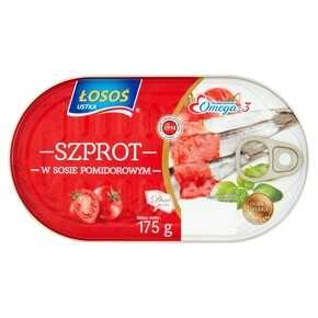 SZPROT ŁOSOŚ W SOSIE POMIDOROWYM 175 g