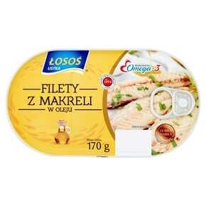FILETY Z MAKRELI ŁOSOŚ W OLEJU 170 g