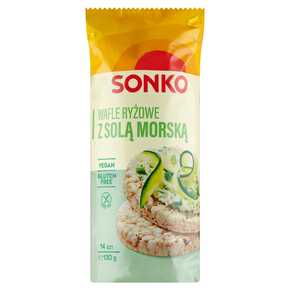 WAFLE SONKO RYŻOWE Z SOLĄ MORSKĄ 130 g HFP