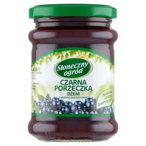 DŻEM SŁONECZNY OGRÓD CZARNA PORZECZKA NISKOSŁODZ 280 g MW DOBRY WYBÓR