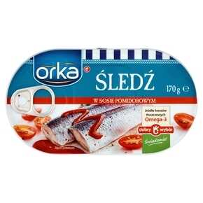 ŚLEDZ ORKA W SOSIE POMIDOROWYM 170 g MW DOBRY WYBÓR