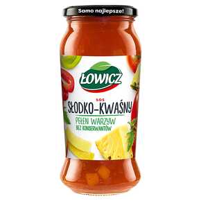 SOS ŁOWICZ SŁODKO-KWAŚNY 500 g AGROS NOVA