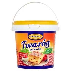 TWARÓG WŁOSZCZOWA NA SERNIK 1 kg WIADRO
