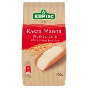 KASZA MANNA KUPIEC BŁYSKA 400 g FOLIA