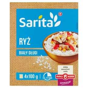 RYŻ SARITA BIAŁY DŁUGI 4*100 g MW DOBRY WYBÓR KAR