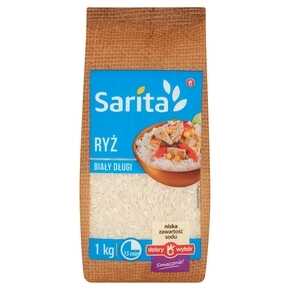 RYŻ SARITA BIAŁY DŁUGI 1 kg MW DOBRY WYBÓR FOLIA