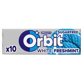 GUMA ORBIT WHITE FRESH MINT DRAŻE 14 g MARS