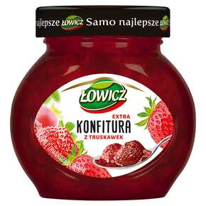 KONFITURA ŁOWICZ TRUSKAWKOWA 240 g AGROS NOVA
