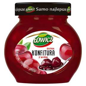 KONFITURA ŁOWICZ WIŚNIOWA 240 g AGROS NOVA