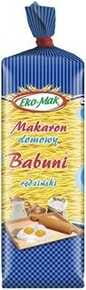 MAKARON EKO-MAK RĘDZIŃSKI DOMOWY 250 g MAKARONY BABUNI
