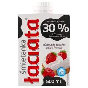 ŚMIETANKA ŁACIATA 30% 500 ml SM MLEKPOL KRT