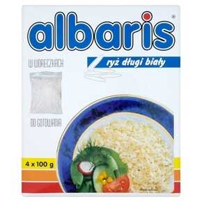 RYŻ ALBARIS BIAŁY 4*100 g HFP