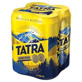 PIWO TATRA JASNE PEŁNE 6% 500 ml 4-PAK GŻ PUSZ