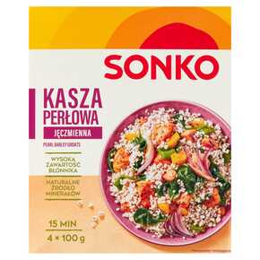 KASZA JĘCZMIENNA SONKO PERŁOWA 4*100 g HFP