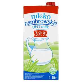 MLEKO UHT ZAMBROWSKIE 3,2 % 1 l SM MLEKPOL
