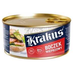 KONSERWA KRAKUS BOCZEK WIEPRZOWY 300 g ANIMEX