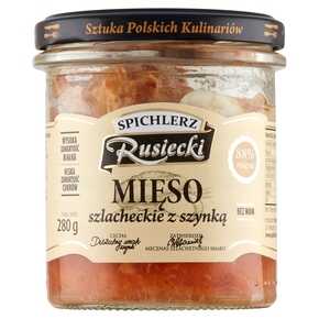 KONSERWA SPICHLERZ RUSIECKI MIĘSO SZLACHECKIE Z SZYNKĄ 280 g PAMAPOL
