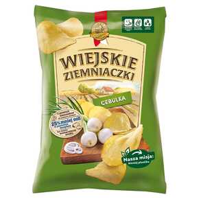 CHIPSY WIEJSKIE ZIEMNIACZKI CEBULKA 130 g LBS