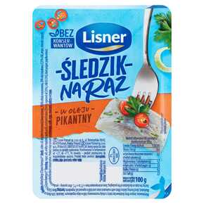 ŚLEDZIK LISNER NA RAZ PIKANTNY 100 g
