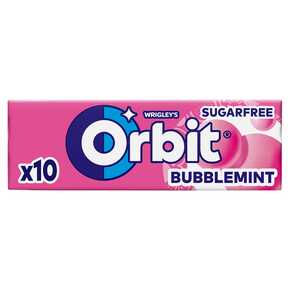 GUMA ORBIT BUBBLEMINT DRAŻE 14 g MARS