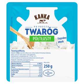 TWARÓG KANKA PÓŁTŁ KOSTKA 250 g MW DOBRY WYBÓR