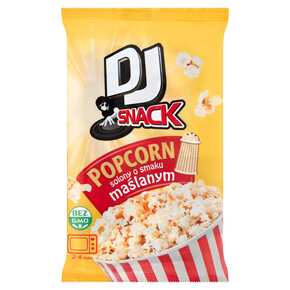 POPCORN DJ SOLONY O SMAKU MAŚLANYM DO MIKROFALI 90 g MW DOBRY WYBÓR