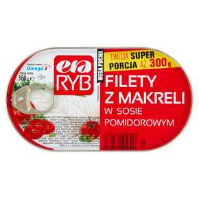 FILETY Z MAKRELI ERA RYB W SOSIE POMIDOROWYM 300 g GRAAL