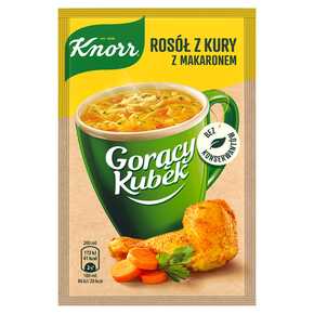 ZUPA KNORR GORĄCY KUB ROSÓŁ Z KURY Z MAKARONEM 12 g UNILEVER