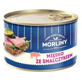 KONSERWA MORLINY MIĘSKO ZE SMALCZYKIEM 400 g ANIMEX