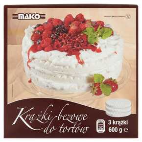 KRĄŻKI BEZOWE MAKO DO TORTÓW 600 g