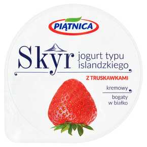 JOGURT PIĄTNICA SKYR Z TRUSKAWKAMI 150 g