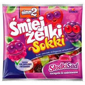 ŻELKI NIMM2 SMIEJŻELKI SOKKI SŁODKI SAD 90 g STORCK