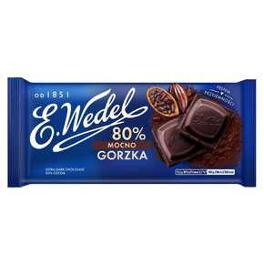 CZEKOLADA WEDEL MOCNO GORZKA 80% 80 g