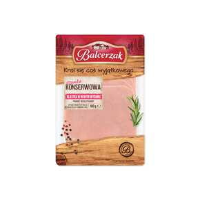 SZYNKA KONSERWOWA PLASTRY 100 g BALCERZAK