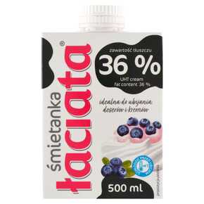 ŚMIETANKA UHT ŁACIATA 36% 500 ml SM MLEKPOL
