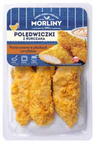 POLĘDWICZKI PANIEROWANE Z KURCZAKA 350 g ANIMEX