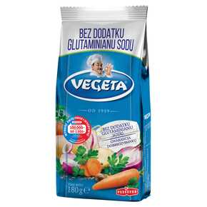 PRZYPRAWA VEGETA BEZ GLUTAMINIANU 180 g PODRAVKA