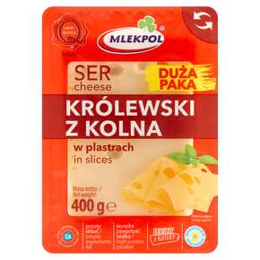 SER MLEKPOL KRÓL Z KOLNA PLASTRY 400 g