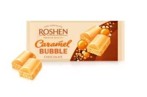 CZEKOLADA ROSHEN KARMELOWA Z BĄBELKAMI 80 g