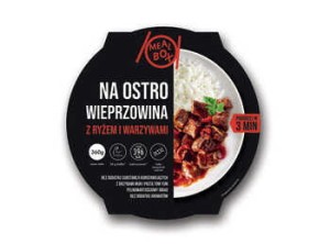 DANIE GRAAL MEAL BOX WIEPRZOWINA NA OSTRO Z RYŻEM I WARZYW 360 g