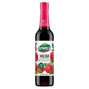 SYROP ŁOWICZ SUPLEMENT DIETY MALINA 400 ml MASPEX