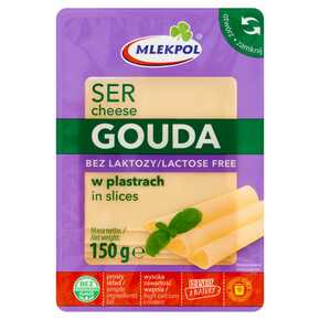 SER MLEKPOL GOUDA BEZ LAKTOZY PLASTRY 150 g