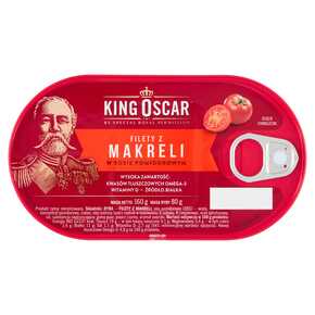 FILETY Z MAKRELI KING OSCAR W SOSIE POMIDO 160 g THAI UNION