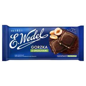 CZEKOLADA WEDEL GORZKA Z ORZECHAMI 90 g