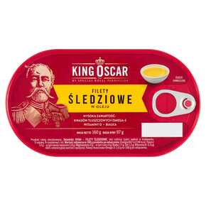 FILETY ŚLEDZIOWE KING OSCAR W OLEJU 160 g
