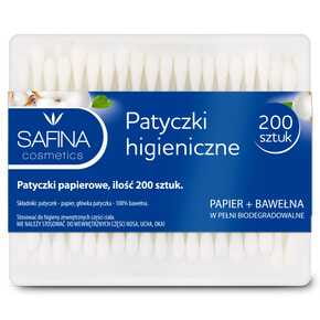 PATYCZKI HIGIENICZNE SAFINA PAPIEROWE 200 szt. MW DOBRY WYBÓR