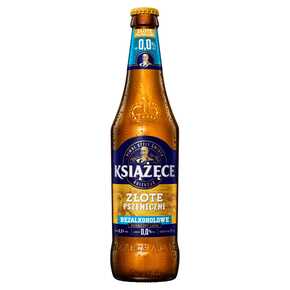 PIWO KSIĄŻĘCE ZŁOTE PSZENICZNE 0% 500 ml KP BUT ZW